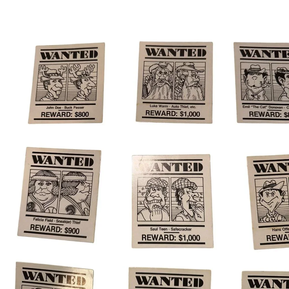Vtg Parker Brothers Stop Thief Electronic Cops Robbers Board Game Wanted Cards